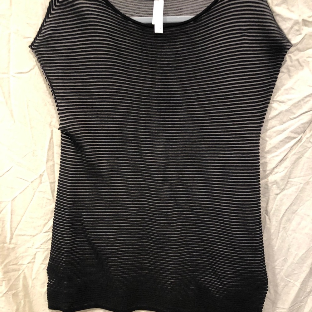 Black Marla Wynne Textured Sweater Shirt